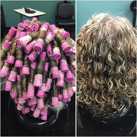 Spiral Perm On White Rods See More Photo From Kristysstyles Short