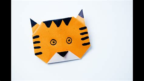 Easy Origami Tiger Head Peepsburgh Com