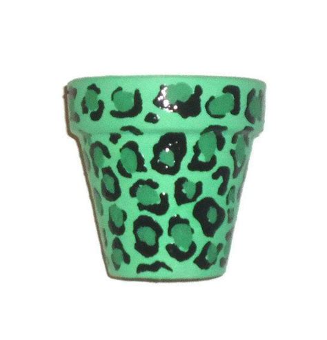 Check spelling or type a new query. Small Mint Green Hand Painted Cheetah Print Terracotta ...