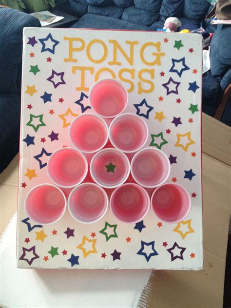 Ping Pong Toss Carnival Game Can Make Witches Hat With Black Cups