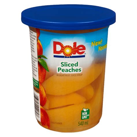 Sliced Peaches In Light Fruit Juice Syrup Dole® Sunshine