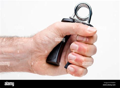 Hand Squeezing Exercise Hand Grip Stock Photo Alamy