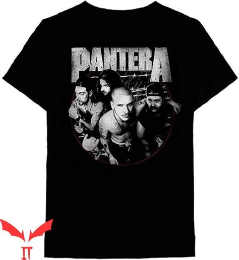Pantera Cowboys From Hell T Shirt Heavy Metal Band Circle