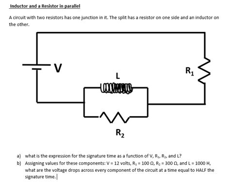 Inductor And A Resistor In Parallel A Circuit With