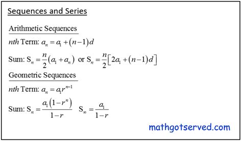 , , this is a geometric sequence since there is a common ratio between each term. Arithmetic and Geometric Sequences and Serids