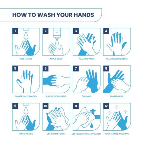 Correct Procedure For Washing Hands Download Scientific Diagram