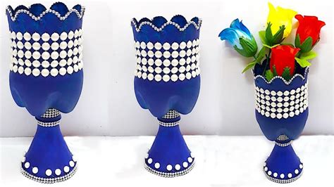 Diy Flower Vase From Plastic Bottle Best Out Of Waste