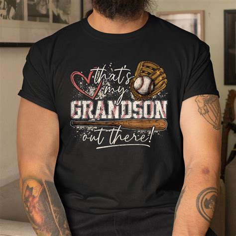 Thats My Grandson Out There Baseball Grandma Shirt Teeuni