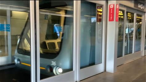San Francisco International Airport Airtrain Red Line Youtube