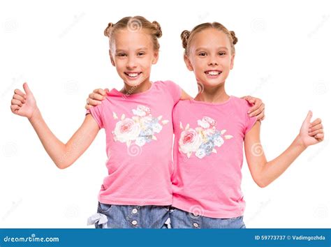 Twin Sisters Stock Image Image Of Beauty Couple Camera 59773737