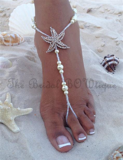 Starfish Barefoot Sandals Beach Wedding Barefoot Sandal Bridal