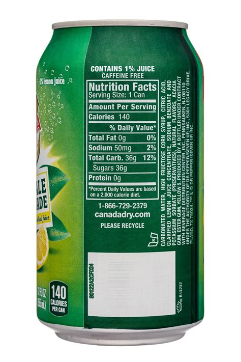 Diet ginger ale nutrition facts. 34 Canada Dry Nutrition Label - Labels Database 2020