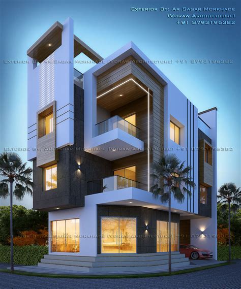 See more ideas about modern, elevation, house #360_architect #elevation_design 25 ft (g+1) whats app:+918871671617. #Modern #Residential #House #bungalow #Exterior By, Ar ...