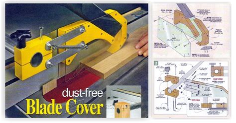 Diy projects that require a table saw usually inserts and blades go hand in hand. Table Saw Dust Collection Guard • WoodArchivist