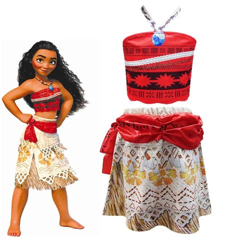 2017 Princess Moana Costume For Kids Girls Dress Moana Christmas