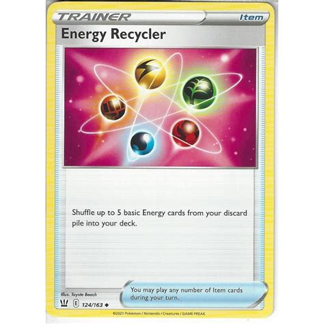 Pokemon Trading Card Game 124163 Energy Recycler Uncommon Card