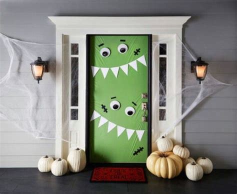 30 Monster Doors And Monster Wreaths To Greet Trick Or Treaters This
