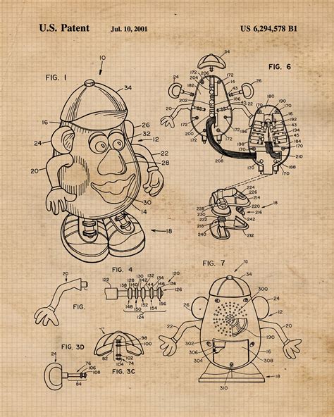 Classic Toys Patent Poster Prints 4 Unframed Photos Wall Art Etsy