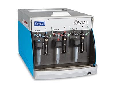 Dawn heleos ii multiangle laser light scattering detector and new refractive index detector: Calypso® II Biomolecular Interaction System from Wyatt ...