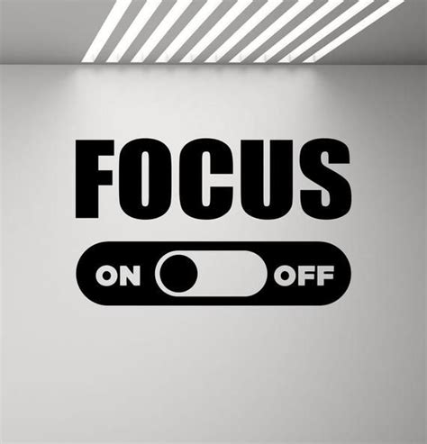 Buy Focus Wall Decal Motivational Sign Gym Quote Office Poster Online