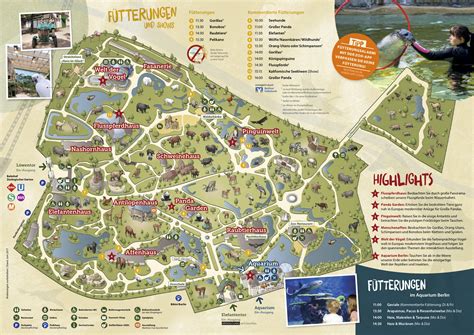 Auf dem gepflegten gelände befinden sich zahlreiche tierskulpturen und denkmäler als erinnerung an tiere, die hier gelebt haben, wie dem. Parkmaps / Parkplan / Plattegrond - Zoo Berlin ...
