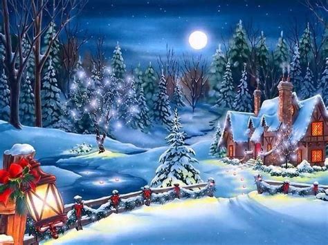 Christmas Cabin Greetings Cards Pinterest