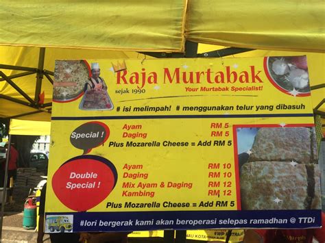 Order now and get it delivered to your doorstep with grabfood. Raja Murtabak di Pasar Ramadan Taman Tun Dr. Ismail ~ Dari ...
