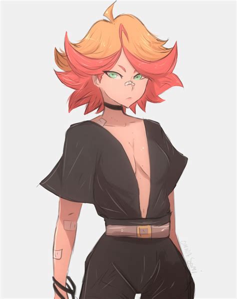 Tomboy Anime Girl With Red Hair And Green Eyes Hair Trends 2020