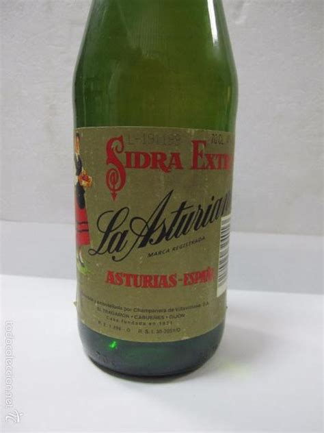 Botella De Sidra Extra La Asturiana Gijon Astu Comprar Coleccionismo
