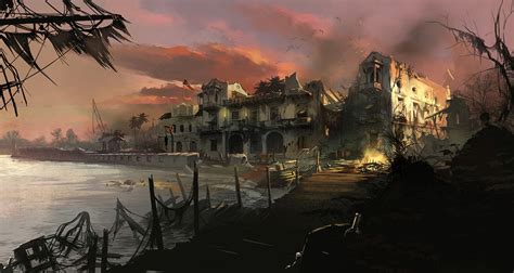 Multiplayer Town Concept Art Assassins Creed Iv Black
