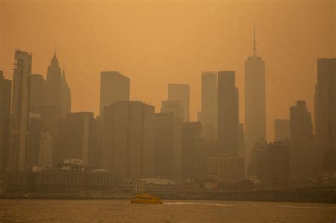 Orange Smog Could Blanket New York Again Thursday As Canadian Wildfires