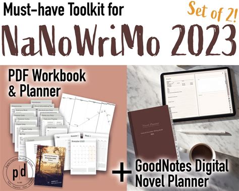Nanowrimo 2023 And Preptober Must Have Toolkit Goodnotes Digital Planner