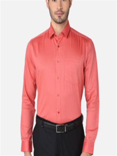 Buy Oxemberg Men Red Classic Formal Shirt Shirts For Men 16672312 Myntra