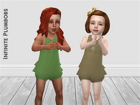 Toddler Autumnal Romper By Infiniteplumbobs At Tsr Sims 4 Updates