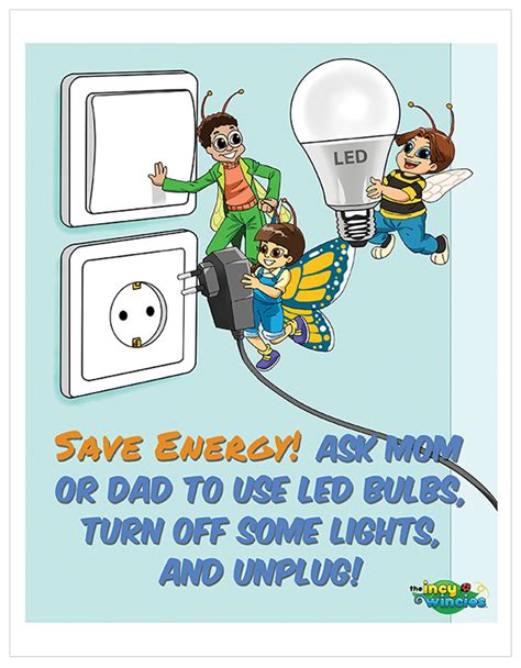 Printable Posters Save Energy Printable Energy Conservation Posters