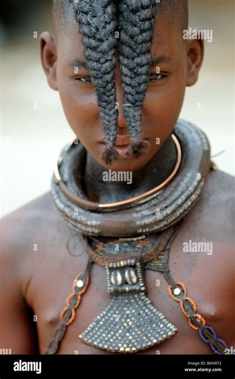 Himba Mädchen Opuwo Namibia Stockfotografie Alamy