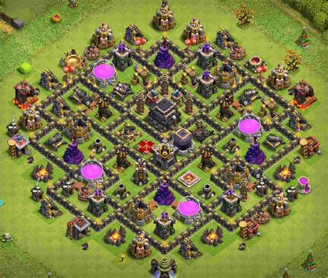 Clash Of Clans Th9 Base - 18+ Best TH9 Base **Links** 2021(New!) | War, Farming