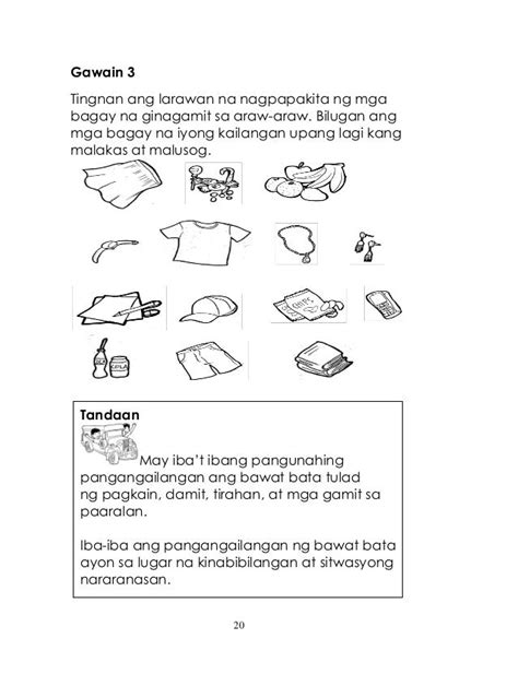 Grade 1 Araling Panlipunan Ang Aking Pangarap Activity Worksheets Images