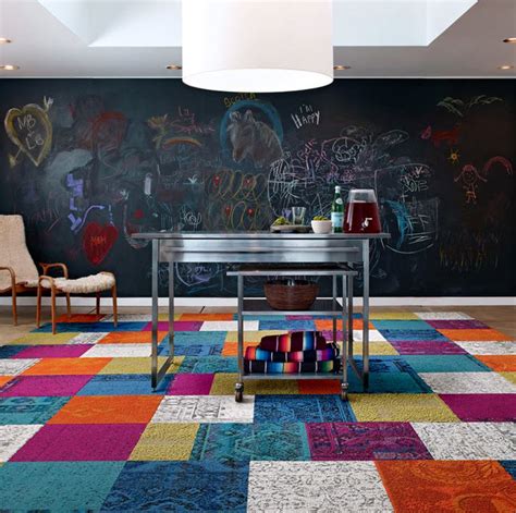 Colorful Modular Carpet Tiles From Flor In Seven Colors Colorful