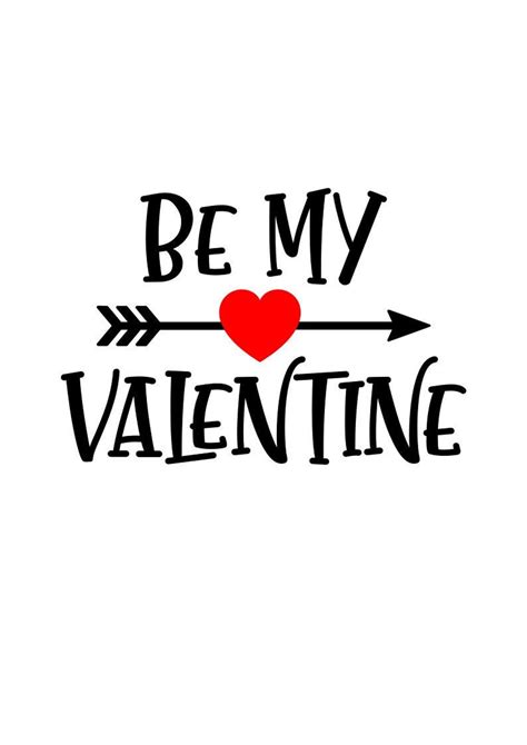 Be My Valentine Svg Valentines Day Svg Love Svg Digital Etsy