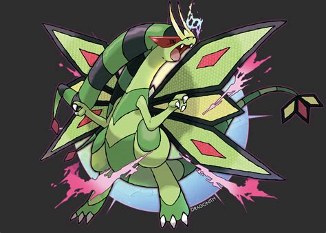 On the day of the draw. Mega Evolution #2 Flygon - Look at my blog!!!!!