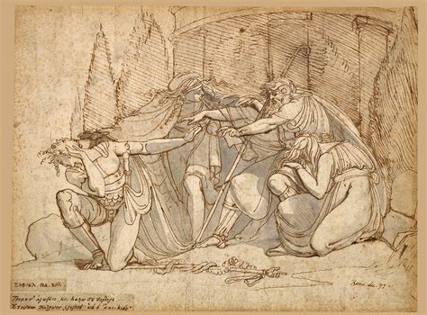 Oedipus At Colonus Cursing His Son Polynices Drawing By Henry Fuseli Fine Art America