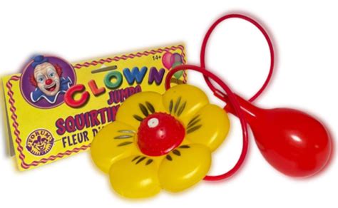Jumbo Clown Squirting Flower Giant Plastic Costume Gag Joke Prank Squirts Water Ebay