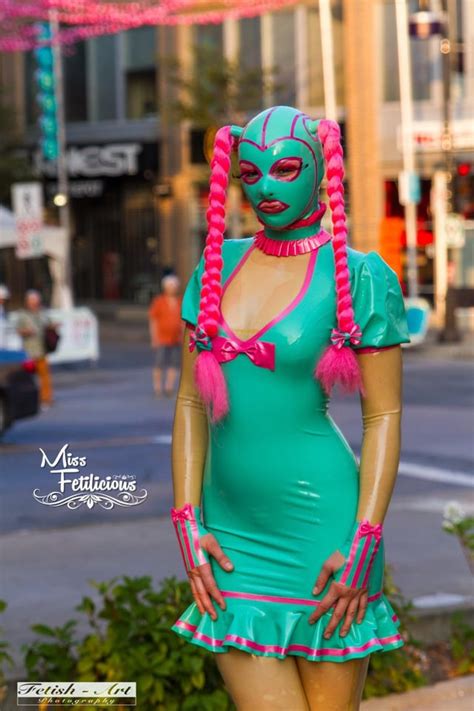 Rubberdoll On The Streets Of Montreal During Montreal Fetish Weekend