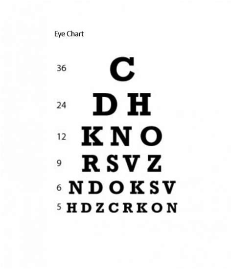 Pediatric Snellen Eye Chart Printable Labb By Ag