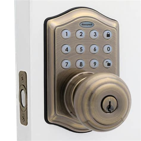 Have A Question About Honeywell Antique Brass Keypad Electronic Knob