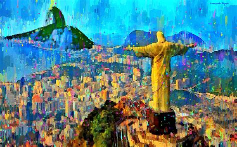 City Of Rio De Janeiro Da Digital Art By Leonardo Digenio