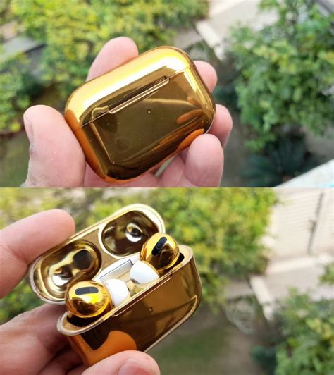 Just tap on the airpod. NEW APPLE AIRPOD PRO In Gold Color Hengxuan(HIGH COPY WITH ...