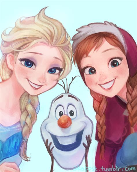 Elsa Anna And Olaf Olaf And Sven Photo Fanpop