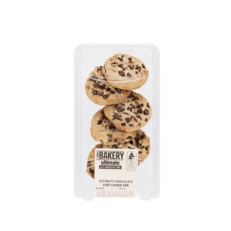 Buy Coles Bakery Ultimate Chocolate Chip Cookie 6 Pack Coles